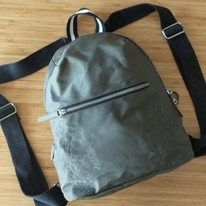 Mossimo Olive Embroidered Mini Backpack